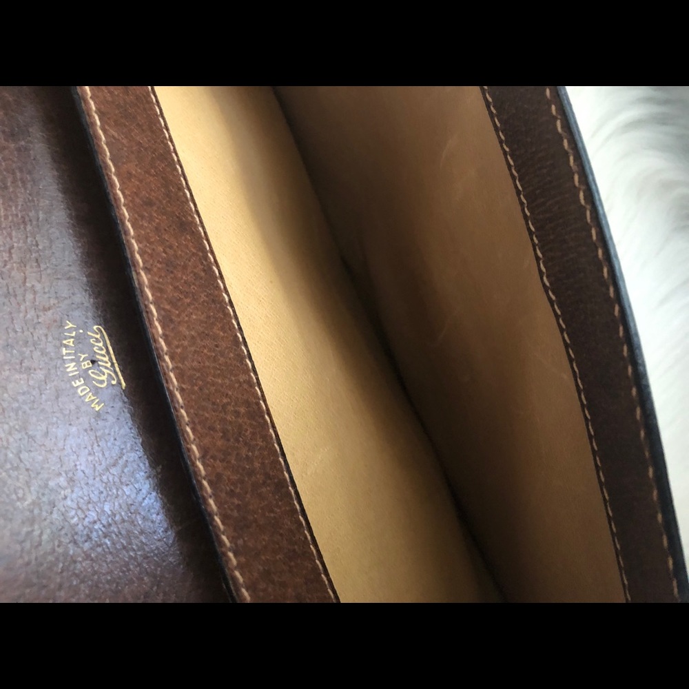 πHP 10/8π Authentic Vintage GUCCI Womenβs Briefcase - Picture 7 of 10